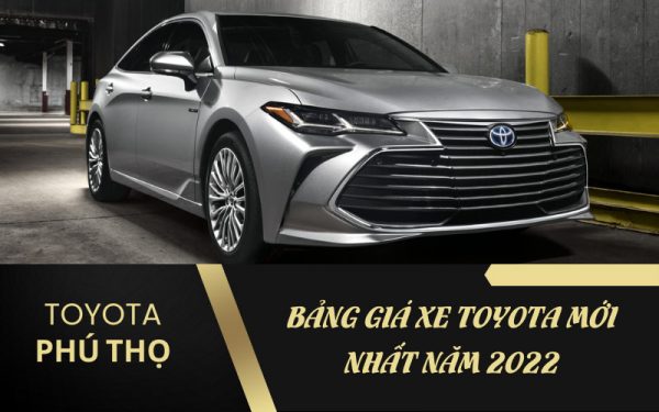 Bảng giá toyota Phú Thọ