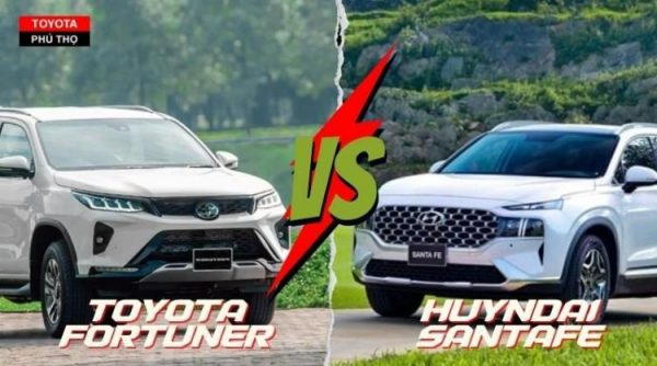 So sánh Toyota Fortuner và Hyundai Santafe chi tiết nhất