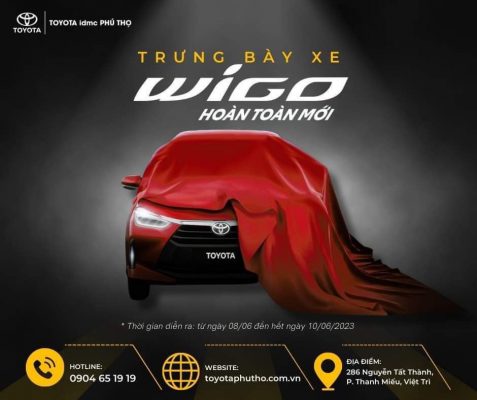 Sự kiện trưng bày xe Toyota Wigo 2023