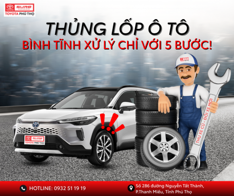 Thủng lốp ô tô – bình tĩnh xử lý chỉ với 5 bước: gọi cứu hộ Toyota Phú Thọ hỗ trợ