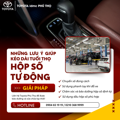 Bảo dưỡng hộp số tự động Toyota để xe bền bỉ hơn
