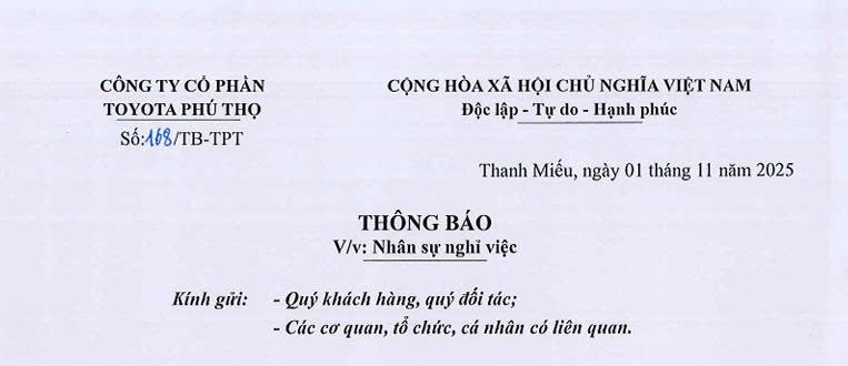 z7188201399124 3a84624dbea09963a012f8c45cc3d363 - Toyota Phú Thọ