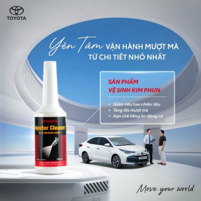 Dung dịch vệ sinh kim phun Toyota giúp động cơ vận hành mượt mà, tiết kiệm nhiên liệu 1 dung dịch vệ sinh kim phun Toyota giúp làm sạch động cơ