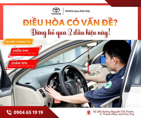 3 DẤU HIỆU CẦN BẢO DƯỠNG ĐIỀU HÒA Ô TÔ NGAY LẬP TỨC TẠI TOYOTA PHÚ THỌ 1 bao duong dieu hoa o to tai toyota phu tho