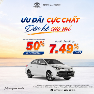 Ưu Đãi Toyota Tháng 6/2026 Tại Toyota Phú Thọ: Hỗ Trợ Trước Bạ, Lãi Suất Hấp Dẫn Và Nhiều Quà Tặng Giá Trị 4 4 - Toyota Phú Thọ