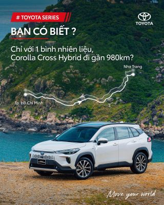 Toyota Corolla Cross Hybrid – Di Chuyển Gần 980km Chỉ Với Một Bình Nhiên Liệu 1 Toyota Corolla Cross Hybrid tiết kiệm nhiên liệu