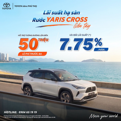 Ưu Đãi Toyota Tháng 7 2026 Tại Toyota Phú Thọ: Hỗ Trợ Đến 150% Lệ Phí Trước Bạ, Lãi Suất Từ 0% 2 HOTLINE 0904 65 19 19 1 - Toyota Phú Thọ