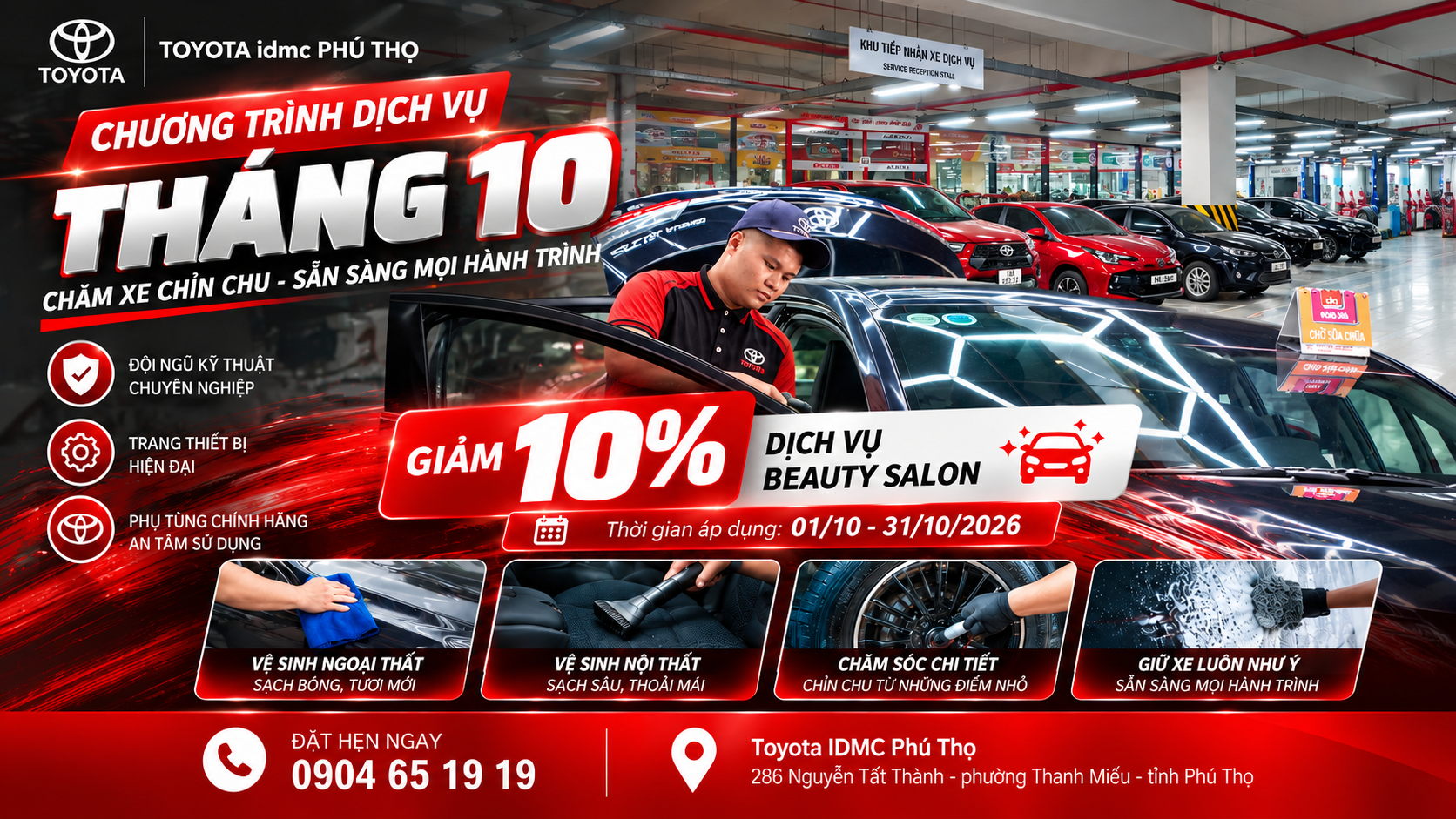Toyota Phu Tho Thang 10 Service Event - Toyota Phú Thọ